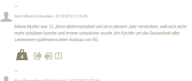 Dresdner Artikel, Elektrosensibilität