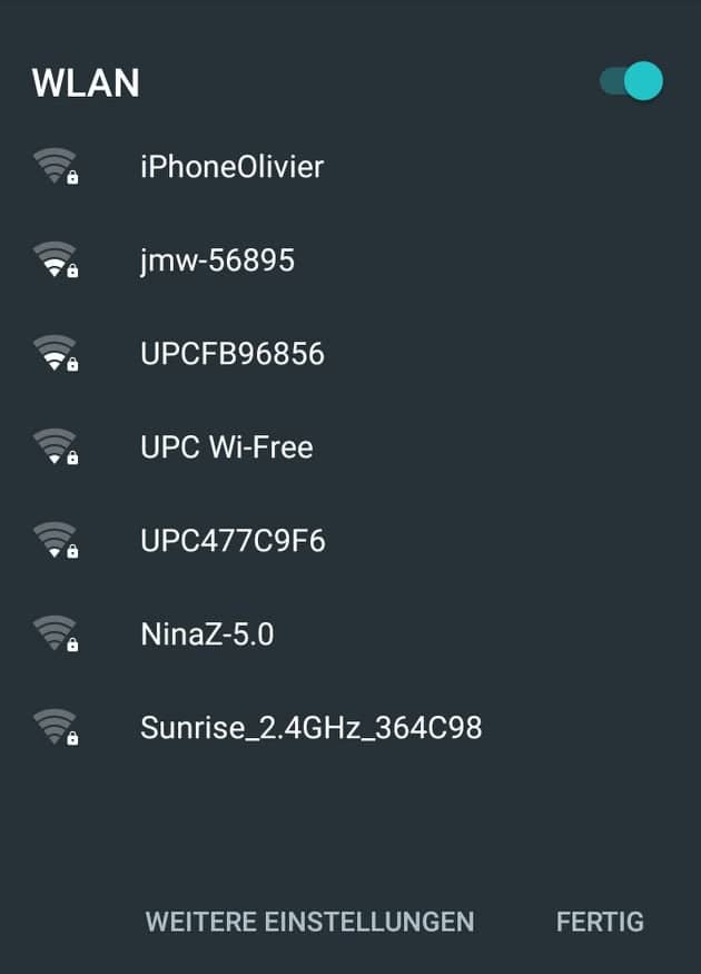 WLAN Router Empfang