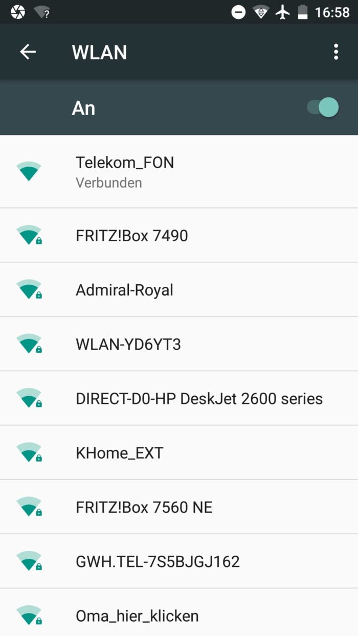 WLAN Router Empfang